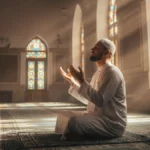 Muslim making dua after Salah
