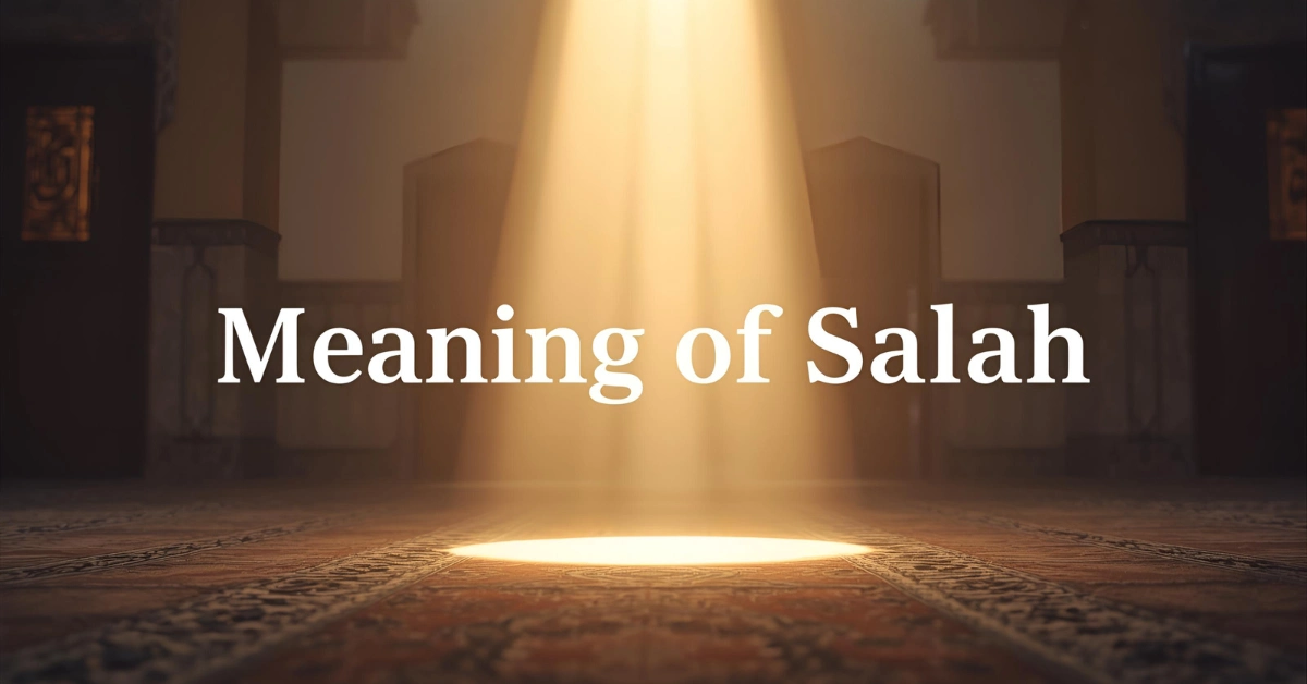 Meaning of Salah in Islam – prayer mat and Quran symbolizing connection with Allah.